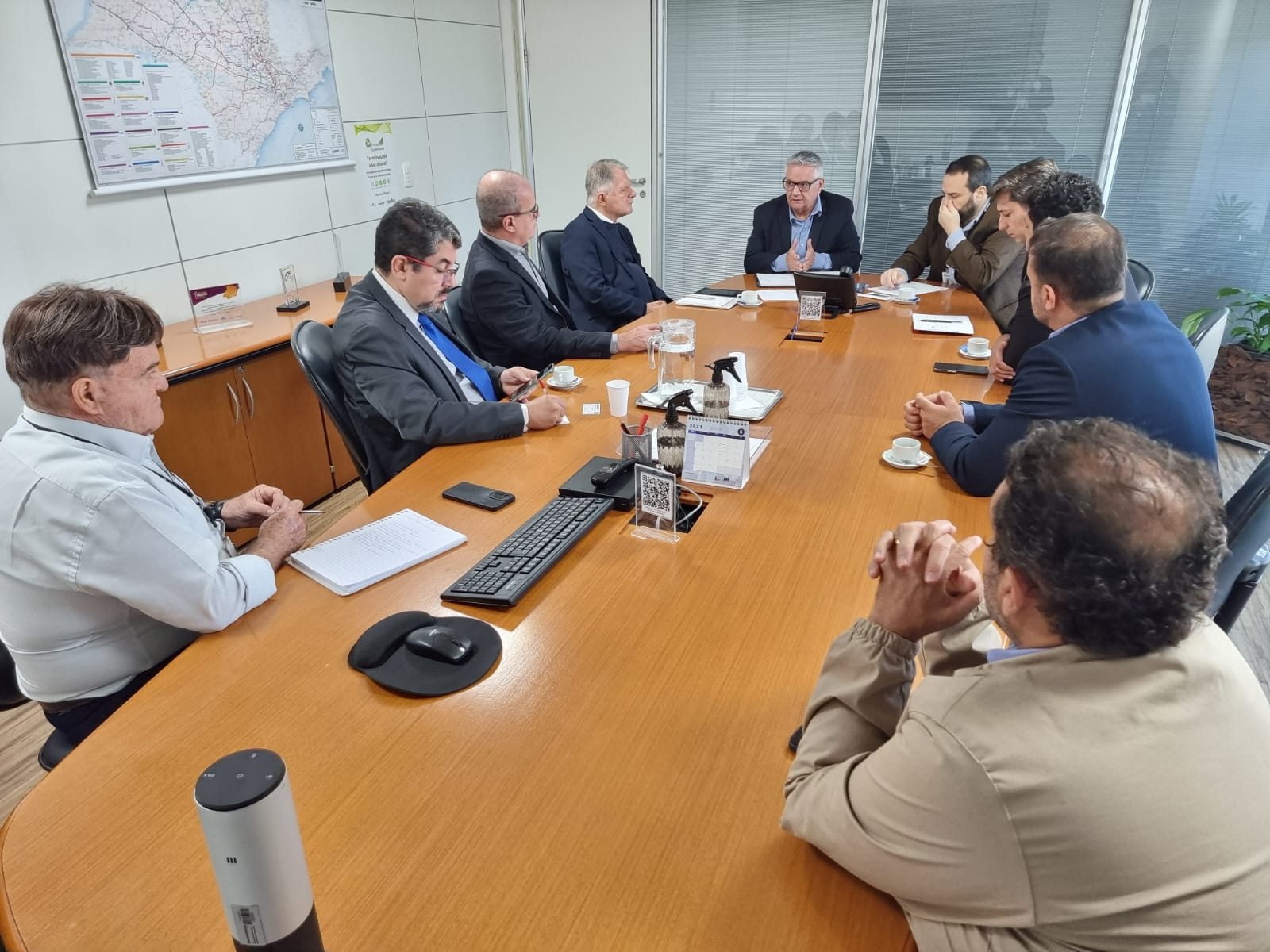 Deputado Bragato, Câmara Municipal, UEPP, Acipp, Abav-SP/Aviesp e Grupo Lidera reúnem-se com Artesp em busca de respostas sobre projeto do aeroporto prudentino